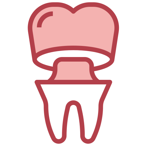 Dental crown Surang Red icon