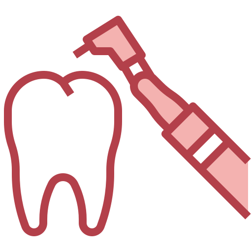 Dental drill Surang Red icon