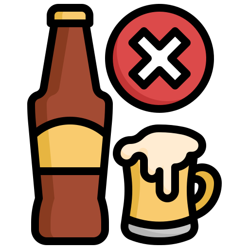 kein alkohol Surang Lineal Color icon