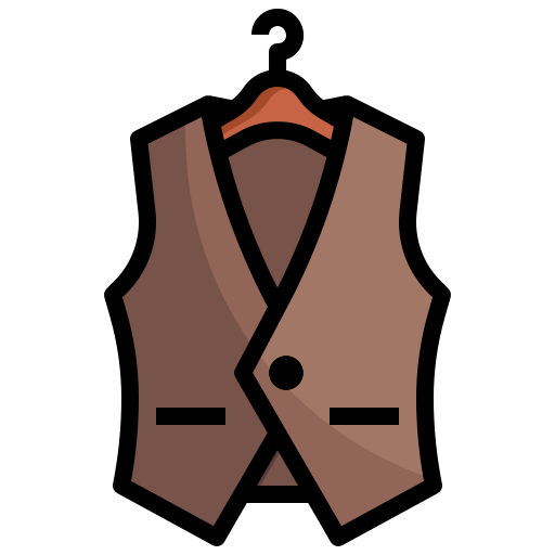 Waistcoat Surang Lineal Color icon