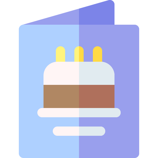 생일 카드 Basic Rounded Flat icon