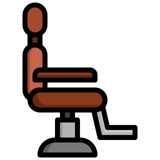 理容室の椅子 Surang Lineal Color icon