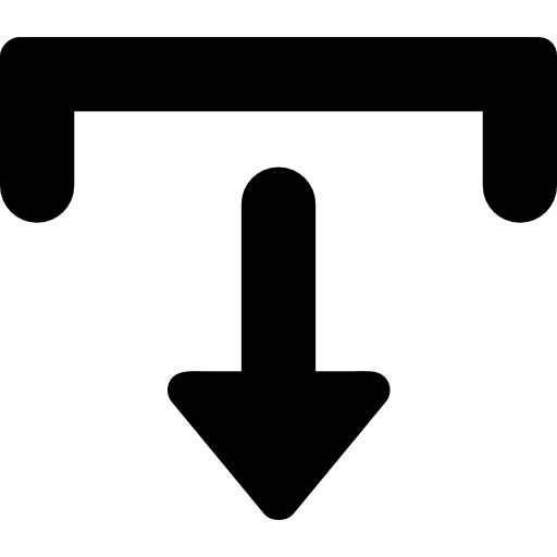 símbolo de seta para baixo Catalin Fertu Filled Ícone