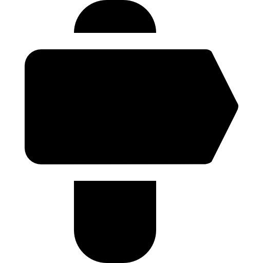 señal de flecha negra derecha Catalin Fertu Filled icono
