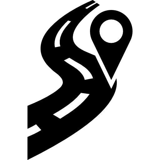 도로를 가리키는 자리 표시 자  icon