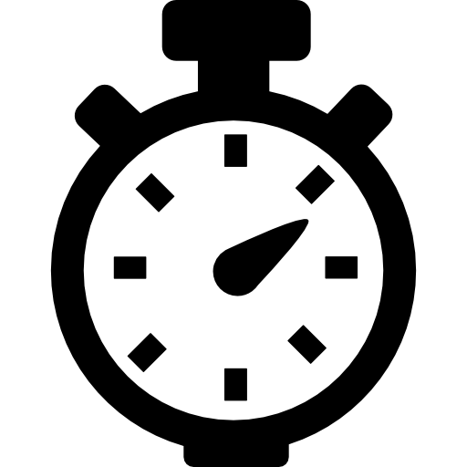 cronómetro para el control del tiempo de fitness Basic Rounded Filled icono