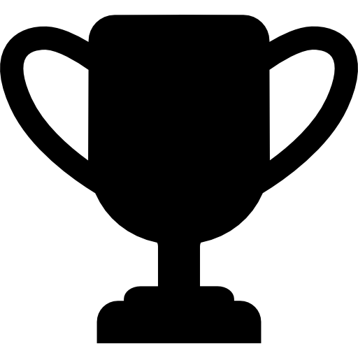 forma de trofeo Basic Rounded Filled icono