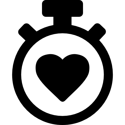 strumento di controllo dei battiti cardiaci Basic Rounded Filled icona