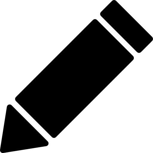 lápiz negro bruto herramienta Basic Rounded Filled icono