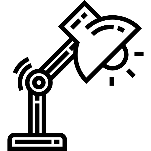 데스크 램프 Detailed Straight Lineal icon