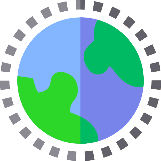 capa de ozono Basic Straight Flat icono