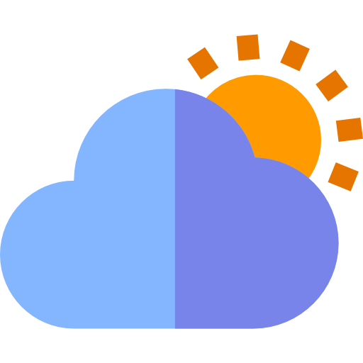 słoneczny Basic Straight Flat ikona