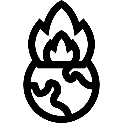 geotermia Basic Straight Lineal icono