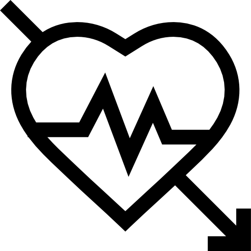 kardiogram Basic Straight Lineal ikona