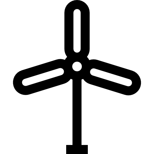 wiatrak Basic Straight Lineal ikona