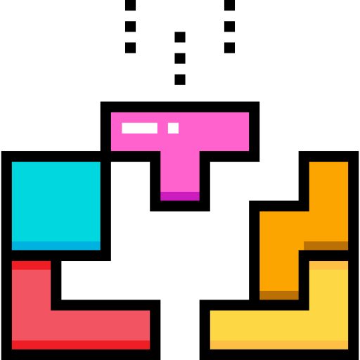 tetris Detailed Straight Lineal color ikona