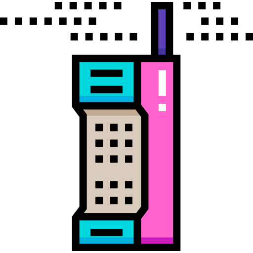 telefon komórkowy Detailed Straight Lineal color ikona