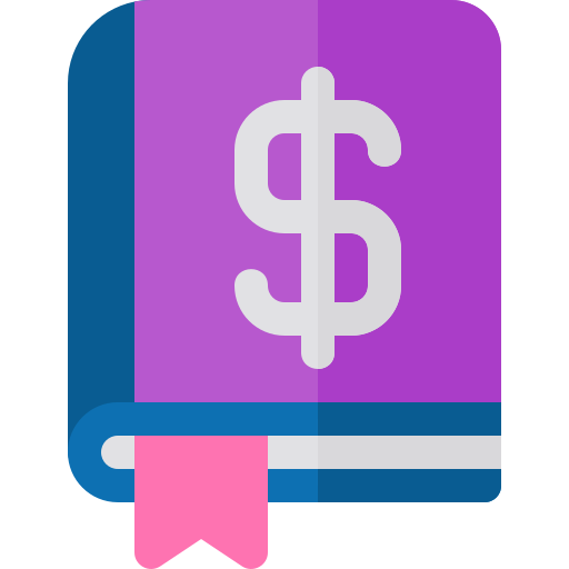 libro finanza Basic Rounded Flat icona