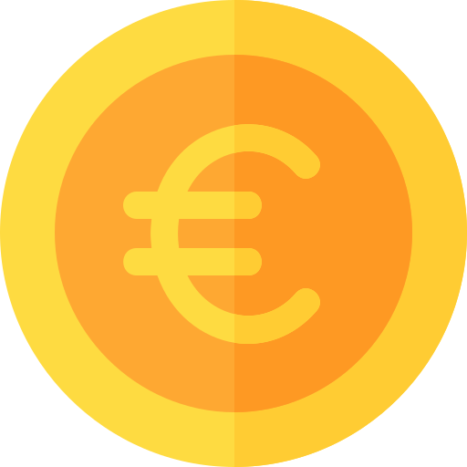 Евро Basic Rounded Flat иконка