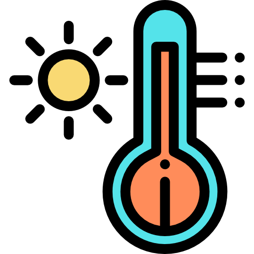 globalne ocieplenie Detailed Rounded Lineal color ikona