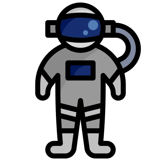astronauta Surang Lineal Color icono