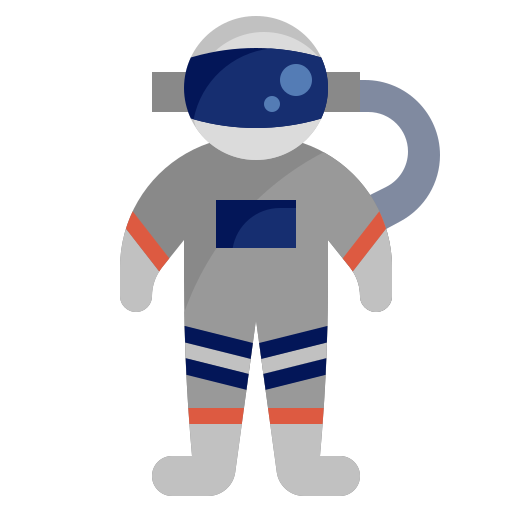 astronauta Surang Flat icona