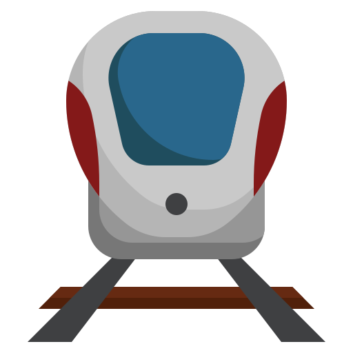 High speed train Surang Flat icon