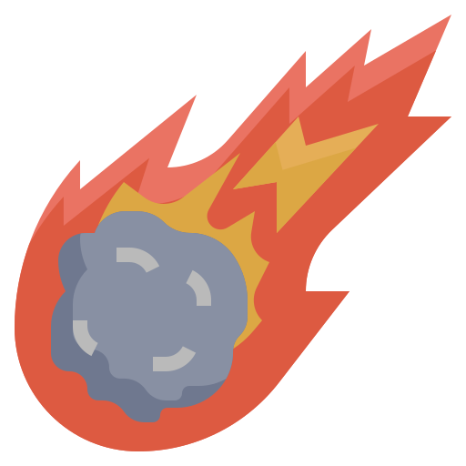 Meteor Surang Flat icon