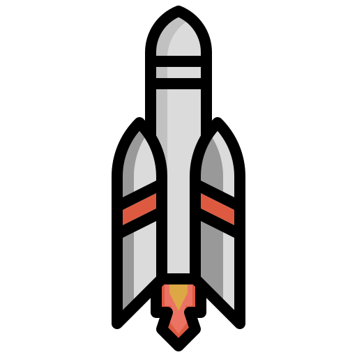 Rocket Surang Lineal Color icon