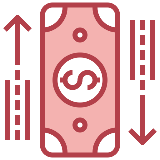 Money flow Surang Red icon