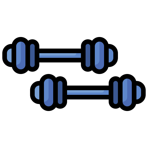 Dumbbell Surang Lineal Color icon