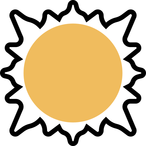 soleil Meticulous Yellow shadow Icône