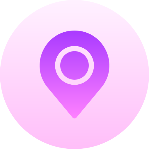szpilka lokalizacji Basic Gradient Circular ikona