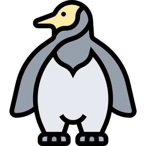 pingwin Meticulous Lineal Color ikona