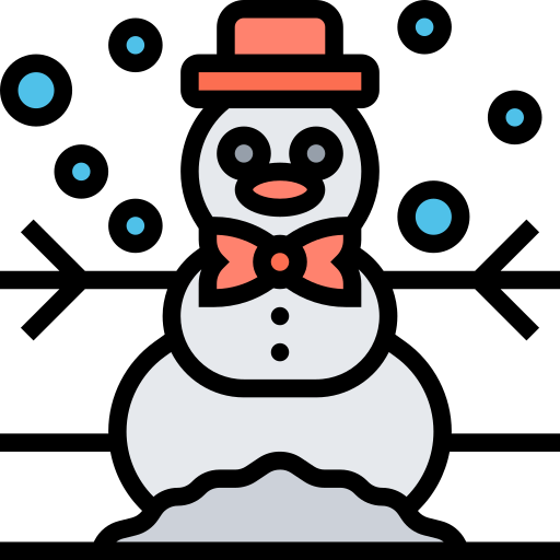 sneeuwman Meticulous Lineal Color icoon