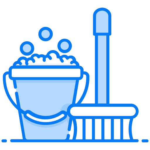 servicio de limpieza Generic Blue icono