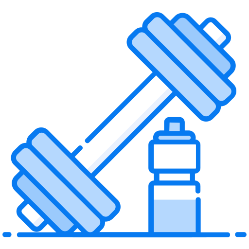 Dumbbell Generic Blue icon