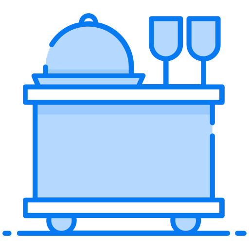 食品サービス Generic Blue icon