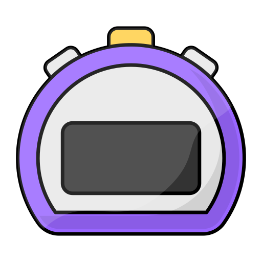 스톱워치 Generic Thin Outline Color icon