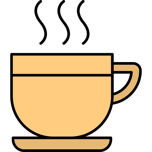 Чашка чая Generic Thin Outline Color иконка