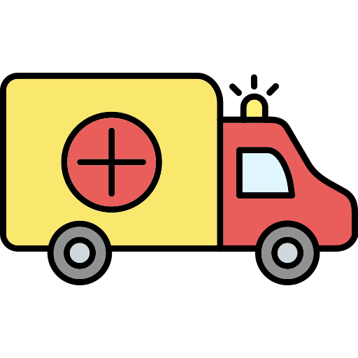 ambulanz Generic Thin Outline Color icon
