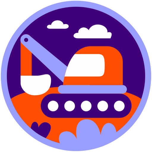 掘削機 Generic Circular icon