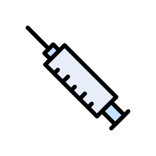 jeringuilla Vector Stall Lineal Color icono