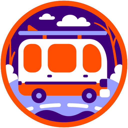 camper busje Generic Circular icoon