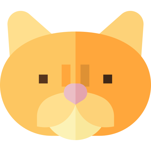 gatto persiano Basic Straight Flat icona