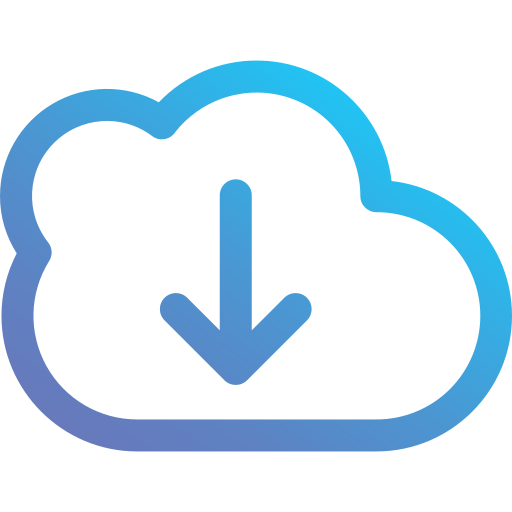 cloud-download Generic Gradient icon