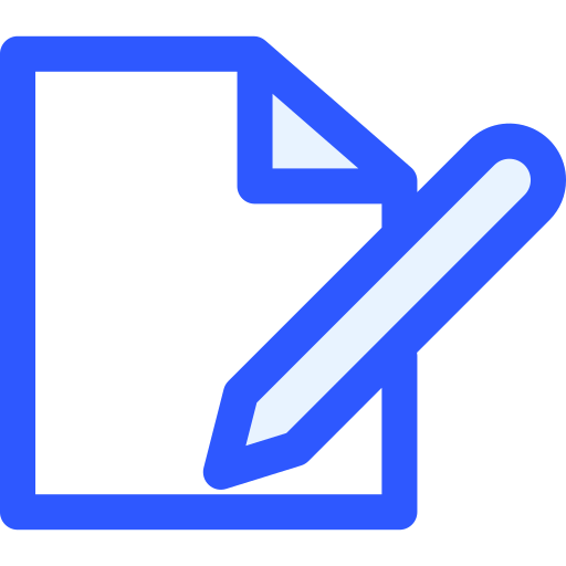 modifica documento Generic Blue icona