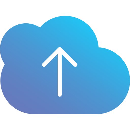 Cloud uploading Generic Flat Gradient icon