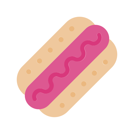 Hot dog Generic Flat icon