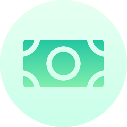 billete de banco Generic Flat Gradient icono
